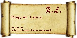 Riegler Laura névjegykártya